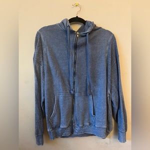 Basic blue zip up jacket